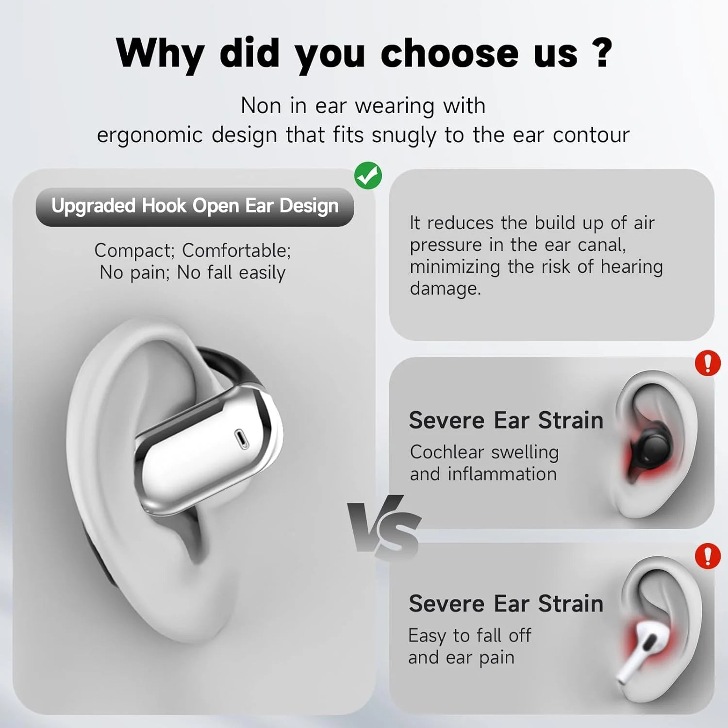 YYK-Q16S OWS Air Conduction Ear Hook Sports Earphones HIFI Sound Quality True Wireless Earbuds with 500mAh Mini Charging Case Tidesmit