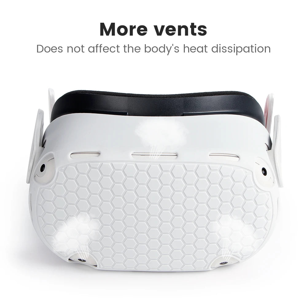 Silicone Protective Cover Shell Case for Oculus for Quest 2 Anti-Scratches VR Head Cover Accessory Tidesmit