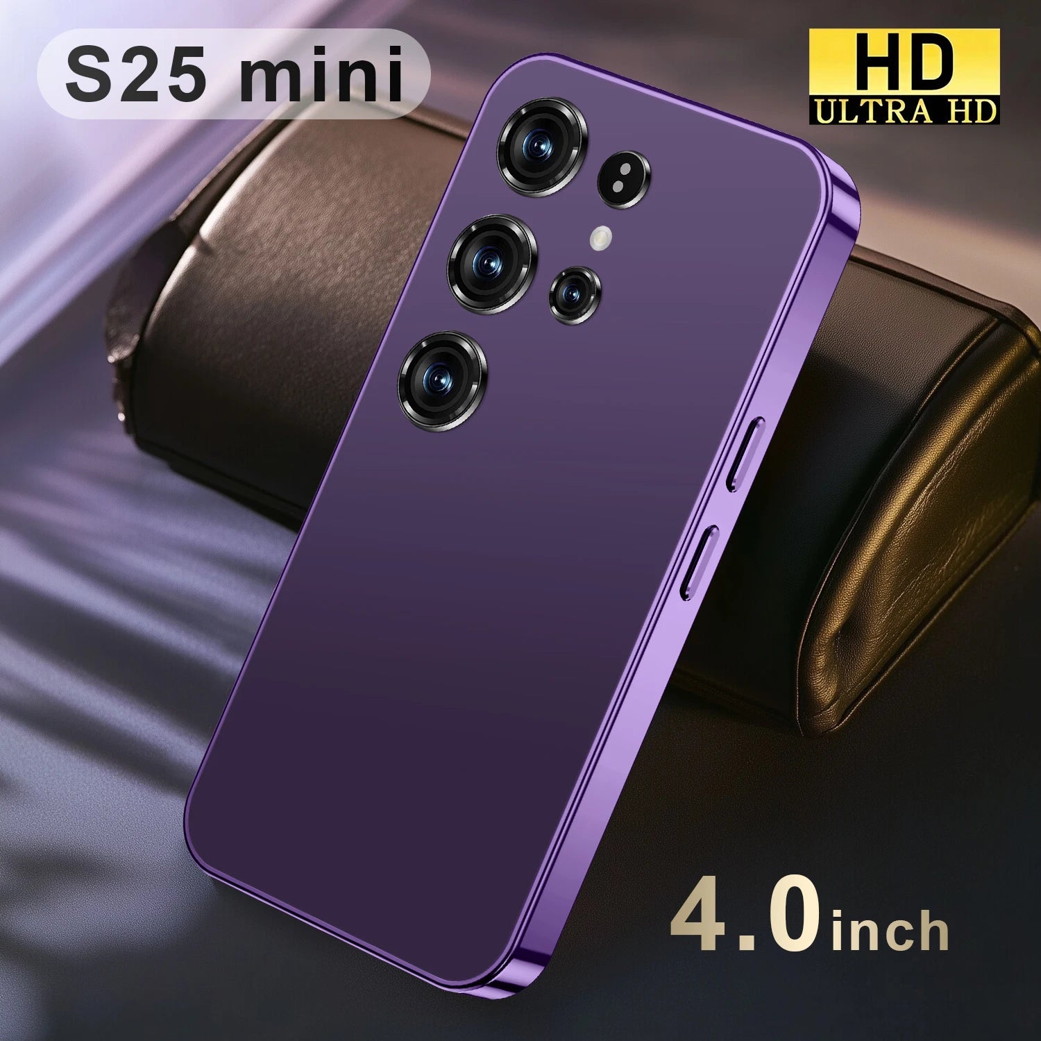 Mini Android Smartphone 4GB/64GB HD Unlocked - Dual SIM Device Purple 4 G Tidesmit