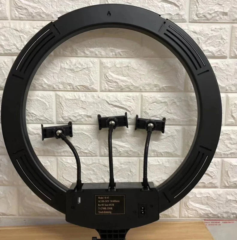 Hot Selling RL-18C 18 Inch LED Ring Light Photographic Lighting for Makeup & Camera Phone with Stand & Hot Shoe Tidesmit