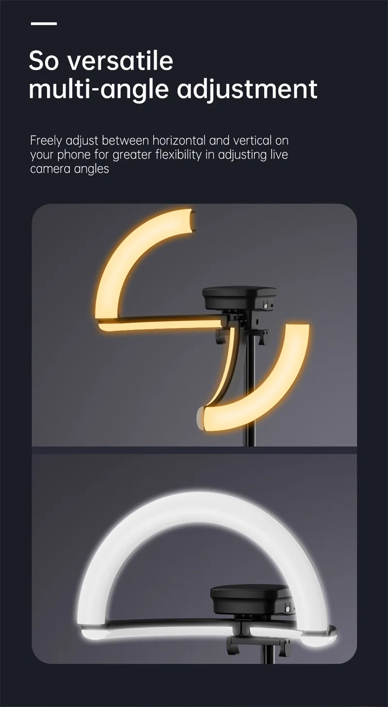 Hot yy-1 pink selfish phone small ring tiktok light photo and video production battery powered ring light 360 photo studio Tidesmit