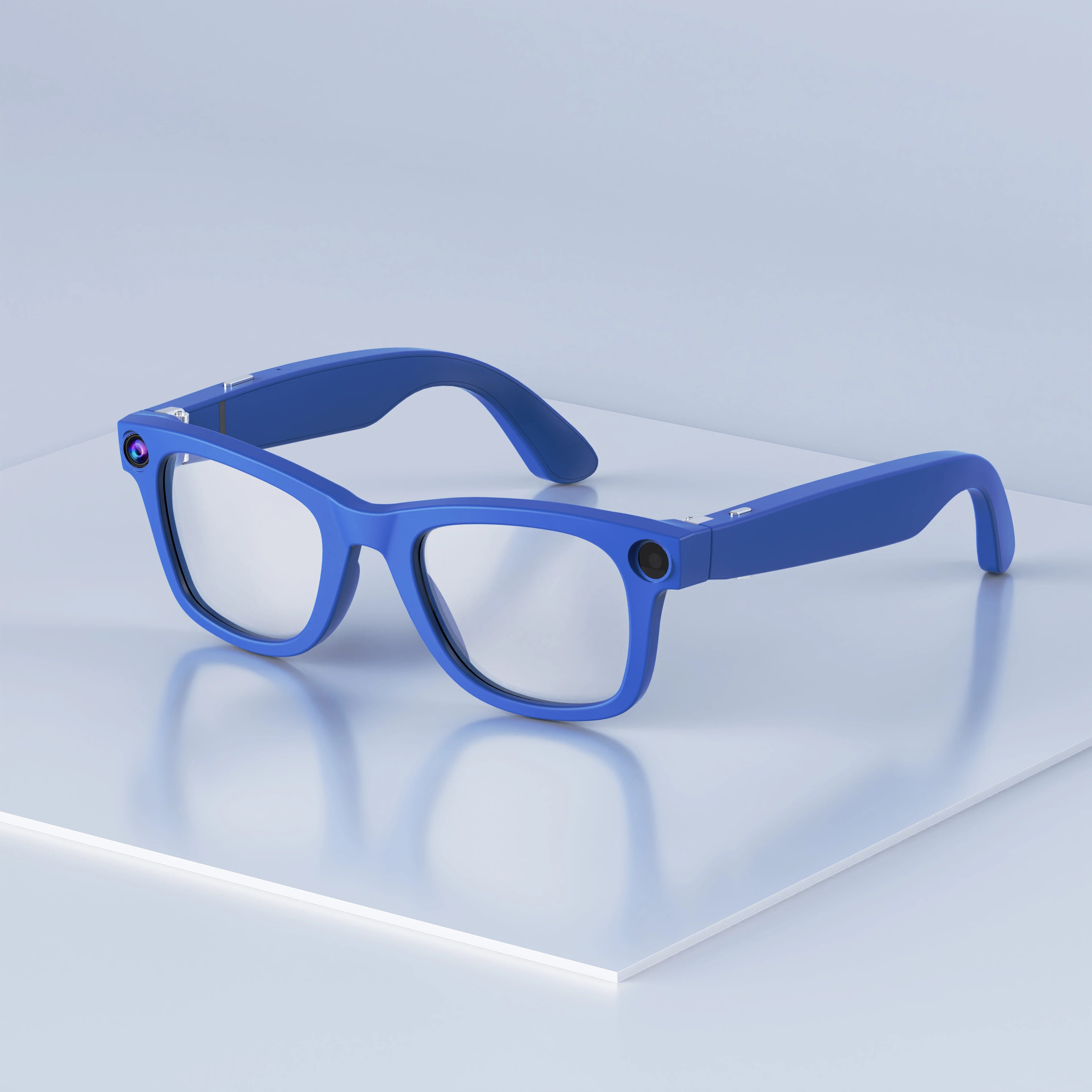 AI Smart Glasses IP67 Waterproof Music and Video Color-Changing Camera Photo and Translate Features Intelligent Glass MP01 G300-blue gradient Tidesmit