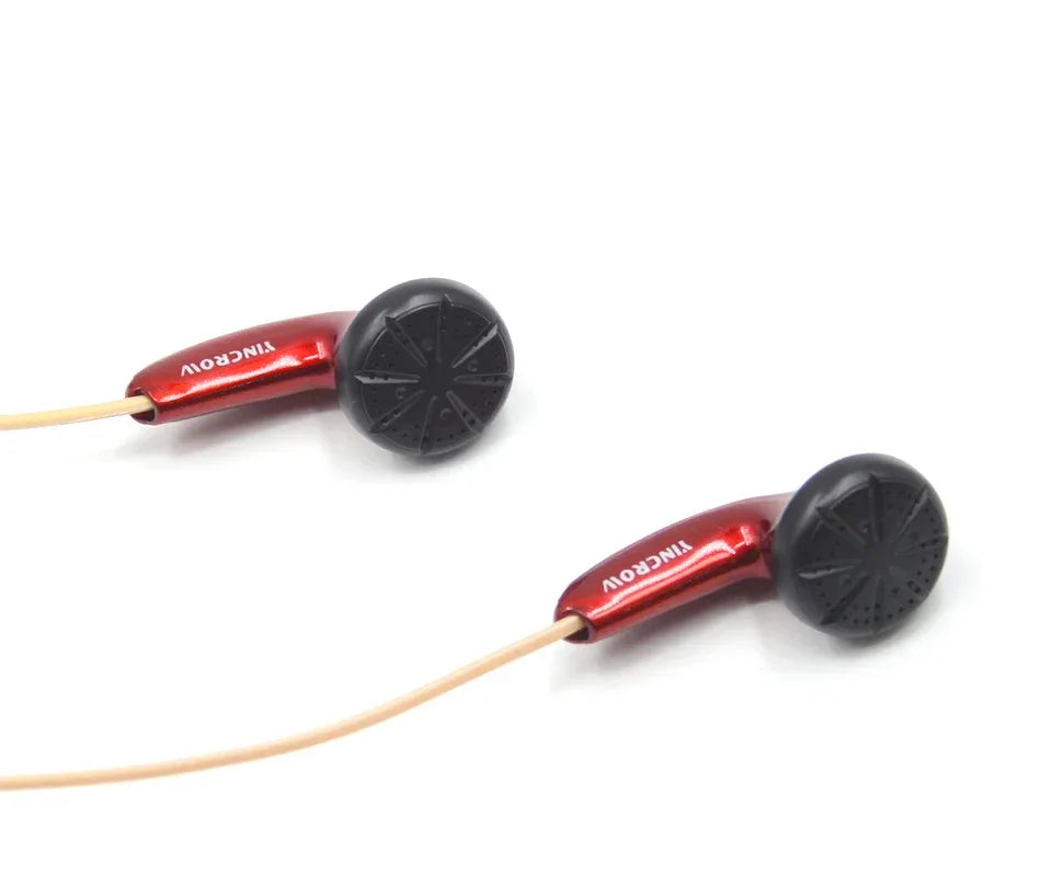 Wired HiFi Earbuds with Mic – Tidesmit Flat Head In-Ear Headphones Tidesmit