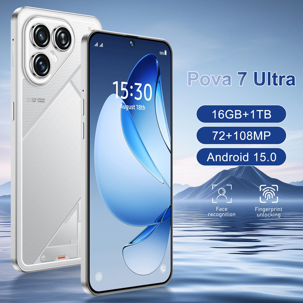 Pova 7 Ultra 16GB 1TB 5G Smartphone - High-Performance AMOLED Mobile Tidesmit