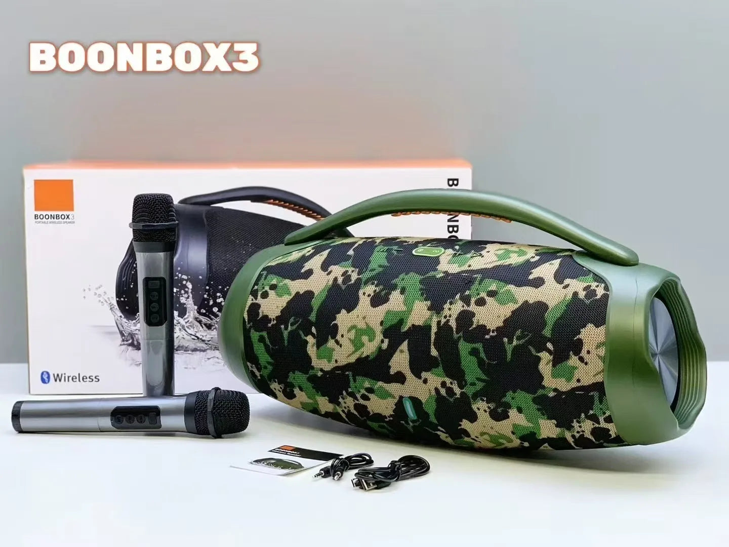 Extra Large 50CM 80W J-BL BOOMBOX3 Outdoor Portable Speaker with Heavy Bass Wireless Bluetooth Music and Long Battery Life My Store