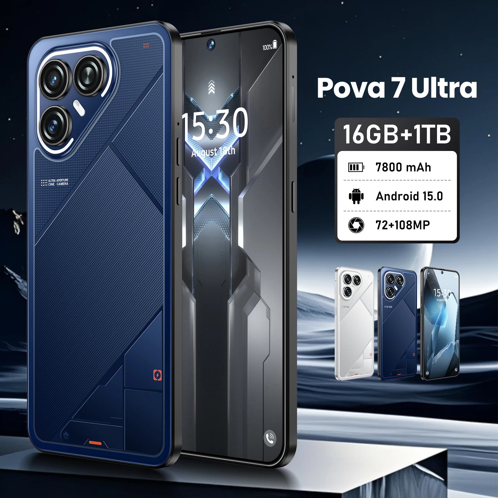Pova 7 Ultra 5G Smartphone: 108MP Camera, 256GB Storage, 16GB RAM Tidesmit