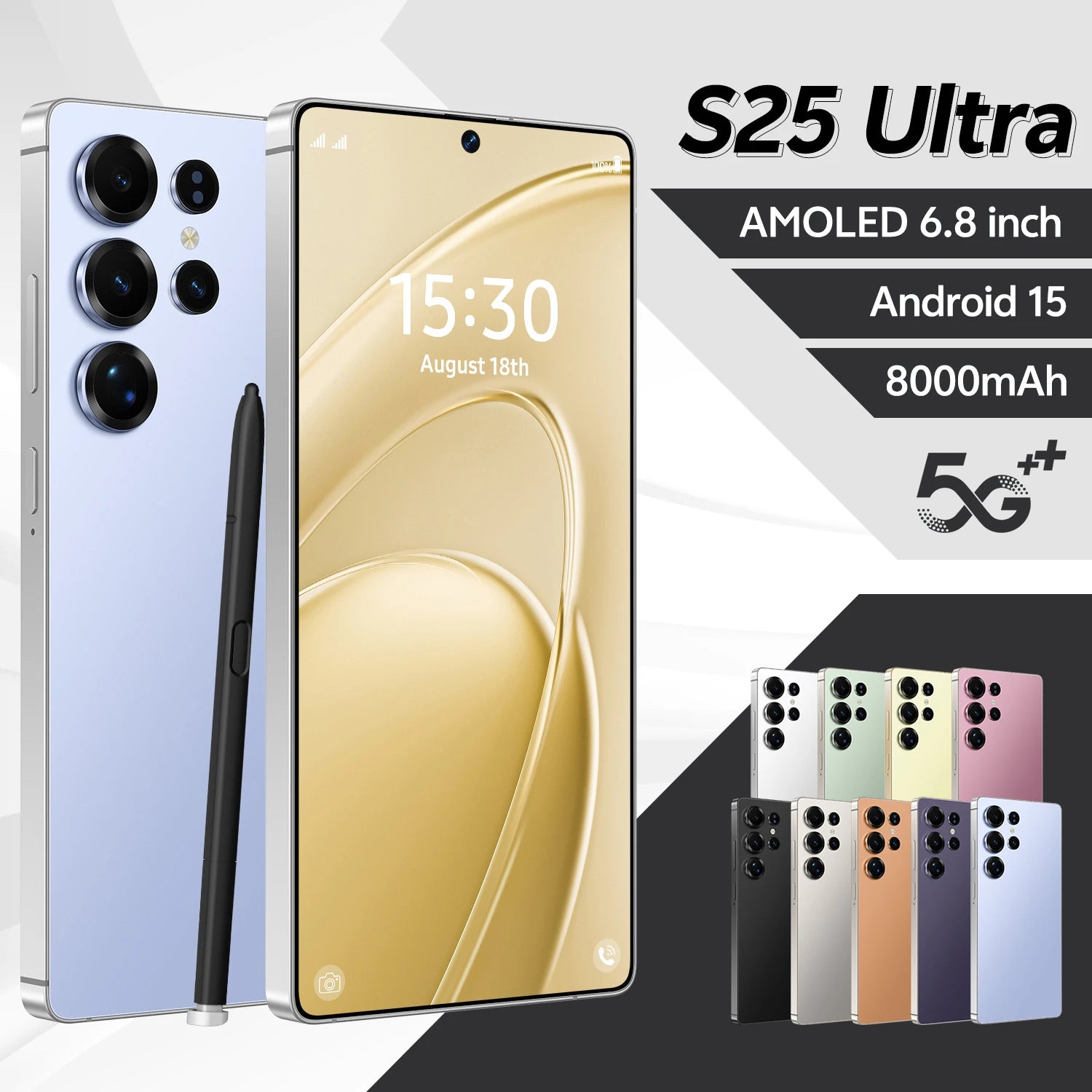 S25 Ultra 5G Smartphone 1TB 16GB RAM AMOLED Display Dual SIM Tidesmit