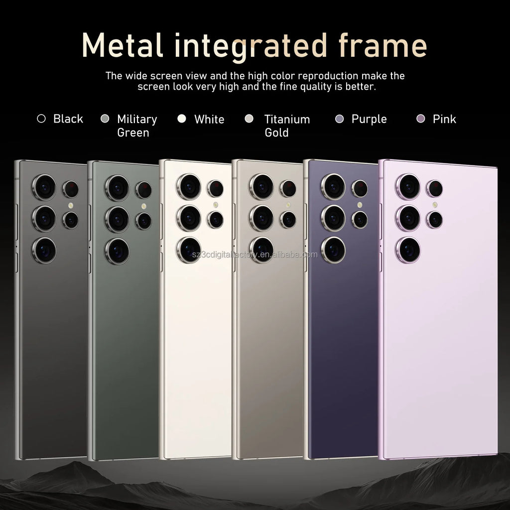 Tidesmit S25 Ultra 5G smartphone with 108MP camera, 16GB RAM, 1TB storage, and deca core processor for gaming