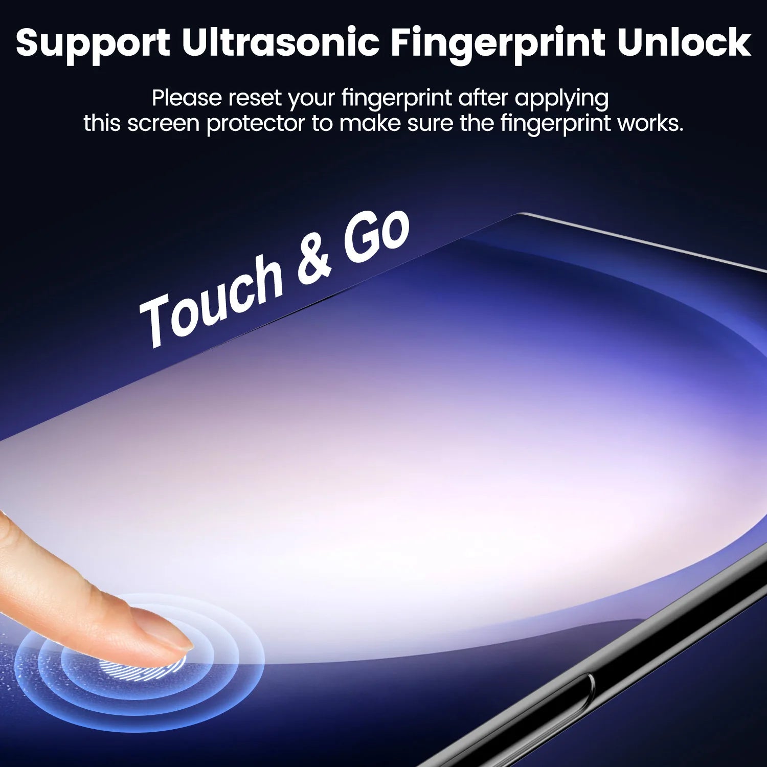 24u/S23/22/21+ Curved Surface HD Clear Ceramic Soft Film Screen Protector Pull-Free Cabin Anti-Fingerprint Anti-Scratch for Tidesmit