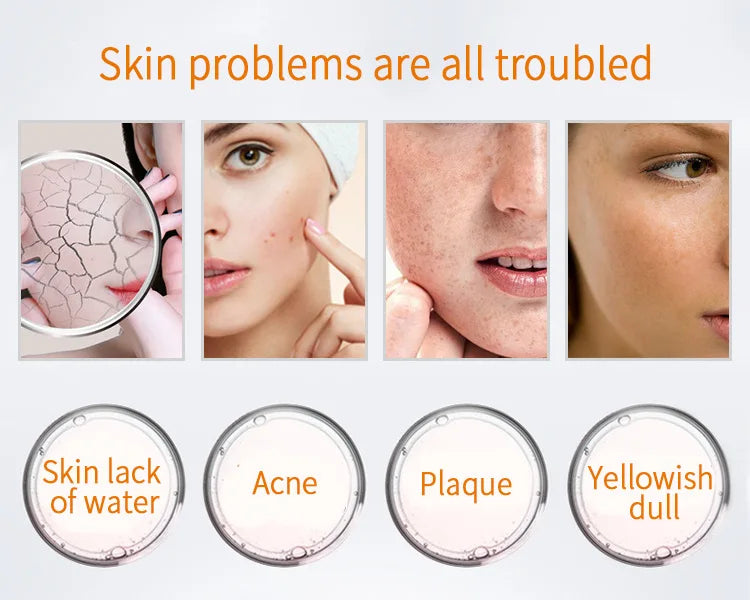 500ml 24K Gold Ampoule Essence Vitamin C Hyaluronic Acid Nicotinamide Polypeptide Moisturizing Firming Brightening Skin Water