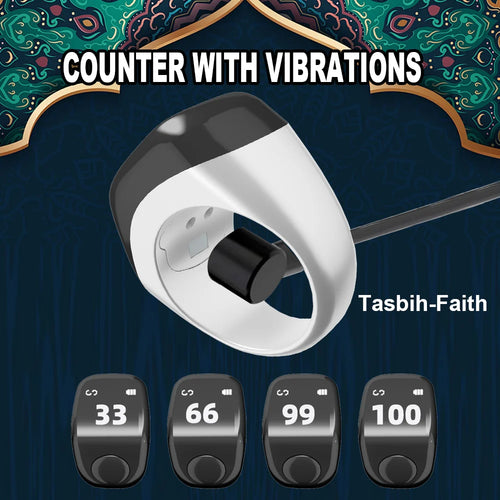 2024 New Multifunctional Products Muslim Smart Rings Counter Function Heart Rate Steps BT Smart Zikr Ring Smart Ring Wireless Tidesmit