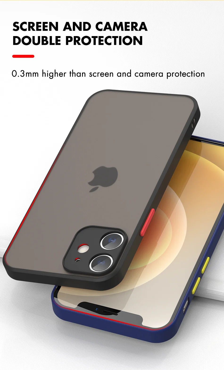 Matte Clear iPhone Case - Shock-Absorbing Slim Fit Cover for iPhone Tidesmit