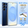 Tidesmit S25 Ultra 7 inch Android smartphone with 108MP camera, 7800mAh battery, 5G, and built-in stylus pen.
