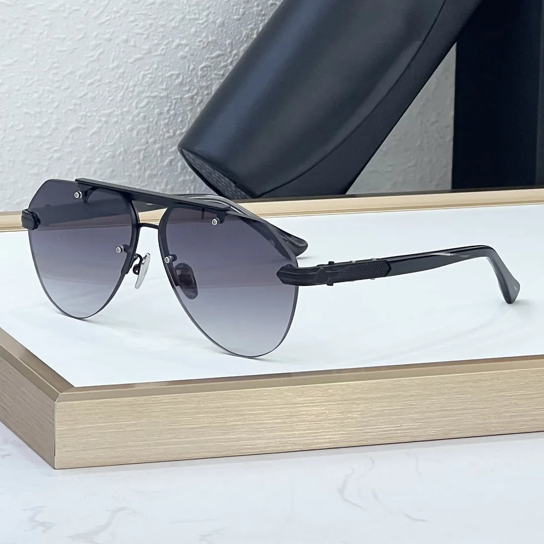 BIZSTER Luxury Frameless Fashion Toad Shaped Sunglasses UV400 Optical Casual Unisex Outdoor Use Model 6024