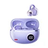 Hot Selling Fashion TWINS Truly Wireless Earbuds Open and No Leak Bass Sound Ear-clip with LED Battery Indicator Purple FJL-M91 Tidesmit