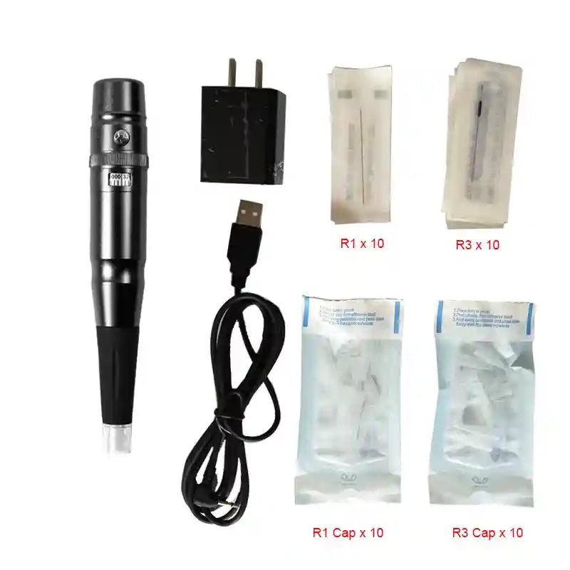 Tidesmit PMU Machine for Permanent Makeup - Precision Lip & Brow Pen Permanent Makeup Machines Black Tidesmit