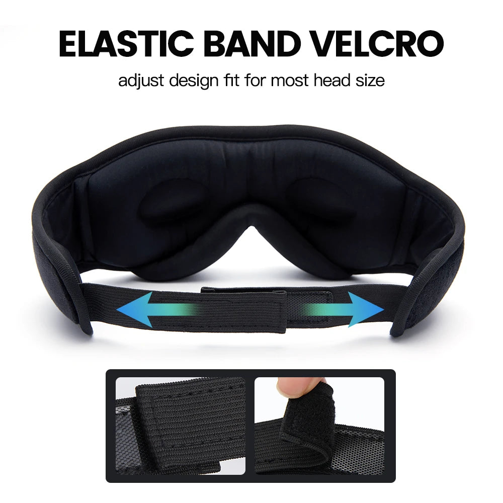 Bluetooth Sleep Mask Wireless Headphones - Ergonomic Side Sleeper Design Tidesmit