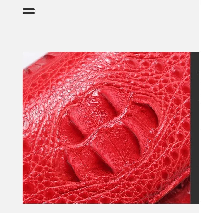 Fashion Designer Genuine Crocodile Leather Women's Small White Handbag Purse Authentic Crocodile Skin Female Flap Shoulder Bag