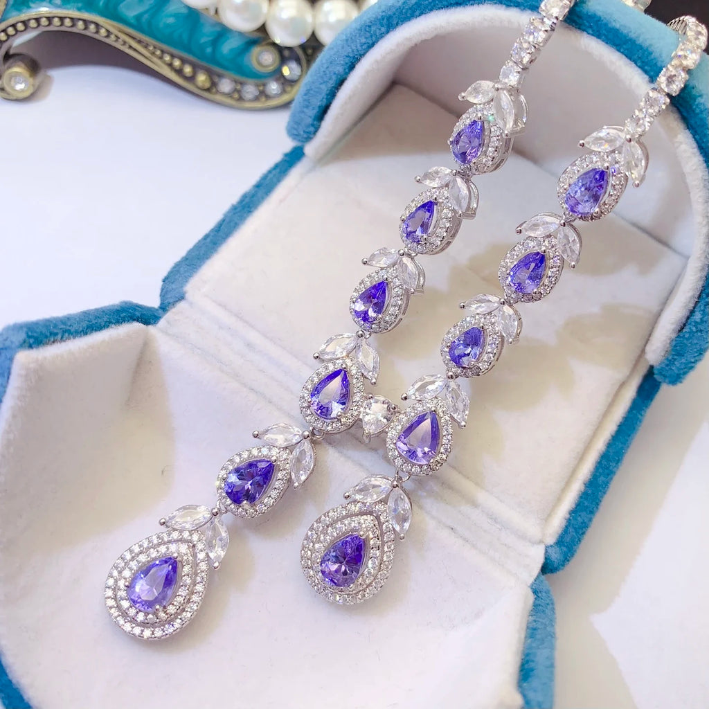 Seasonal Collection 925 Sterling Silver Natural Gemstone Necklace Rotating Catalog Fine Jewelry Supply