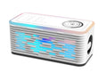 CRELANDER Y19 Speakers Wireless Charger Denoise HiFi Stereo Sound Equipment RGB LED Flashing 5.3 Bluetooth Portable Speaker White My Store