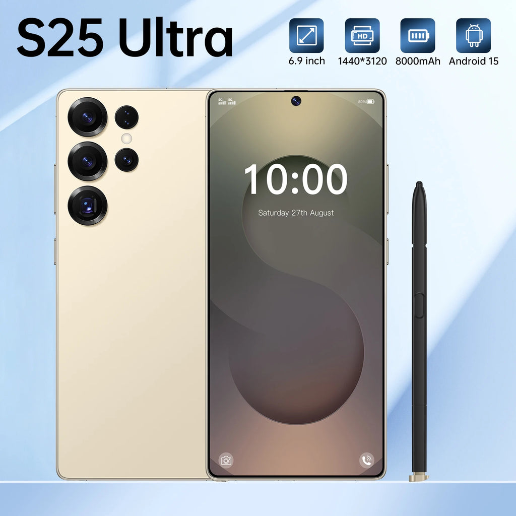 S25 Ultra 5G Smartphone – 6.9 Inch AMOLED Display 128GB Unlocked Mobile Tidesmit