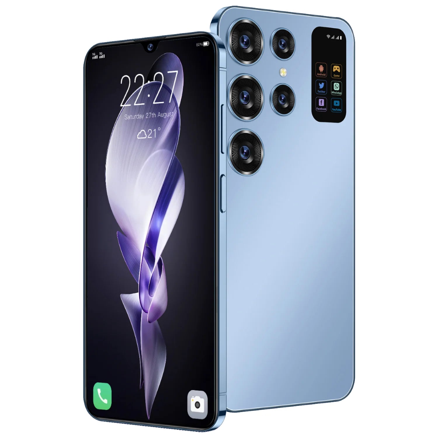 Unlocked Ultra 5G S24 Plus Android smartphone featuring decacore CPU, 65W fast charging and high-def display