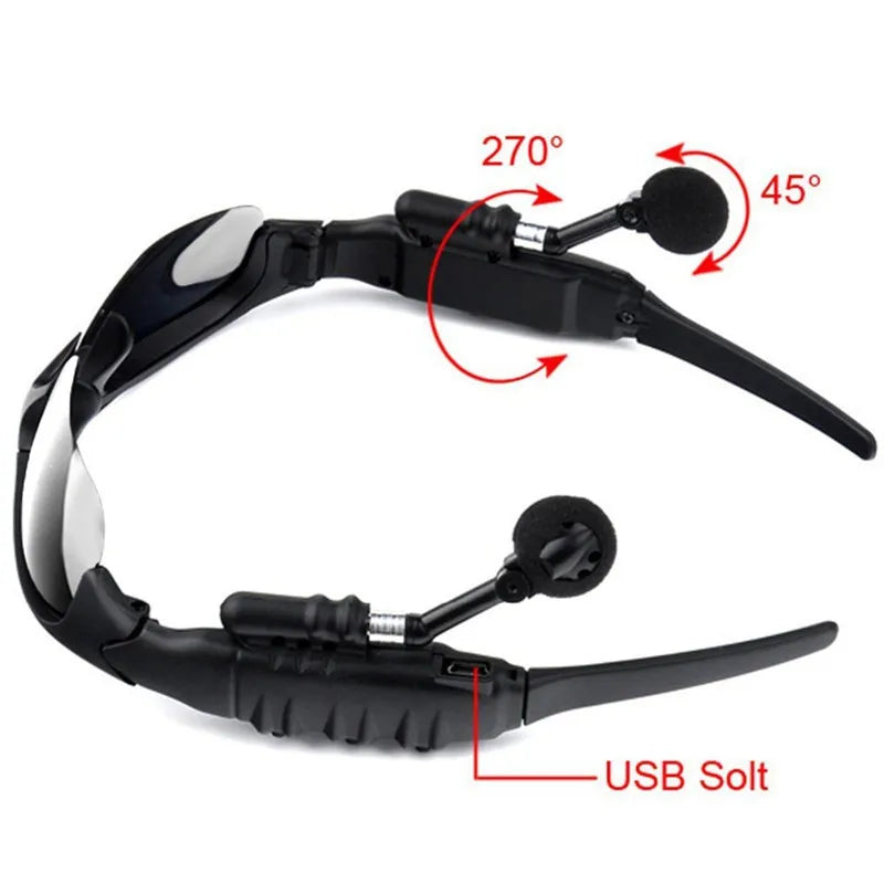 Outdoor Sports Sunglasses Smart Headphones BT 5.0 Polarized Glasses Wireless Headphones Sunglasses Headphones Tidesmit