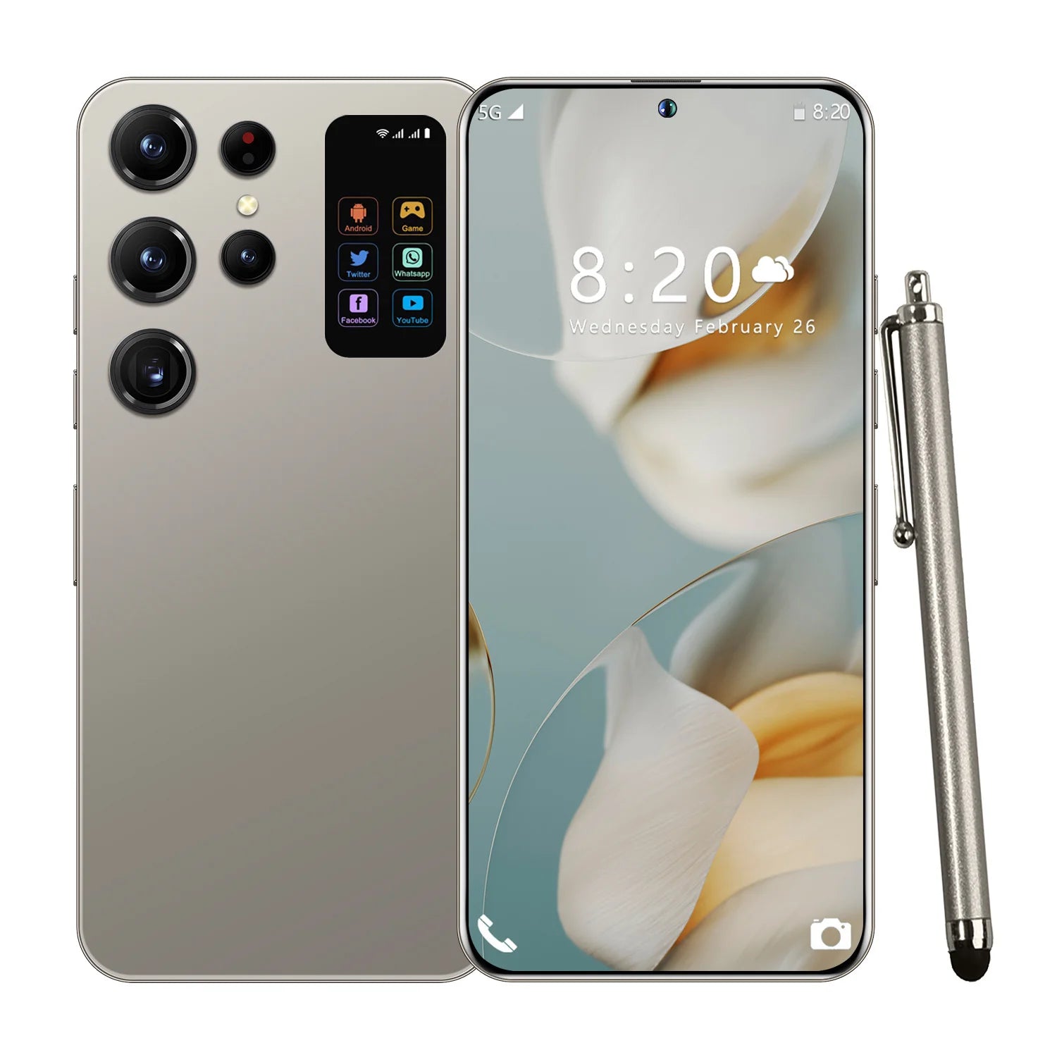 S26 Ultra 5G Smartphone: 7.3-inch OLED, 16GB RAM & 1TB Storage Gray 16g 1TB Tidesmit