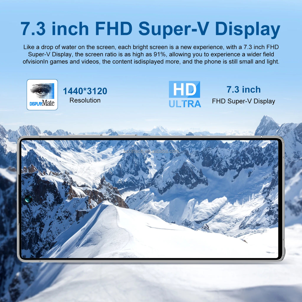 Tidesmit 5G Android Smartphone: 7.3-Inch Display, 22GB RAM, 1TB Storage Tidesmit