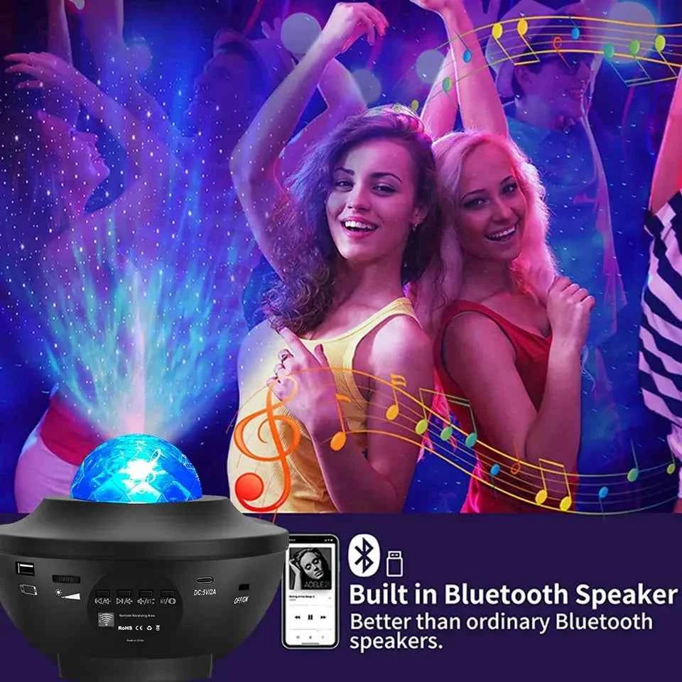 Smart Laser Starry Sky Night Light Projector BT Music Speaker Holiday Light Galaxy Star Projector With Remote Control My Store