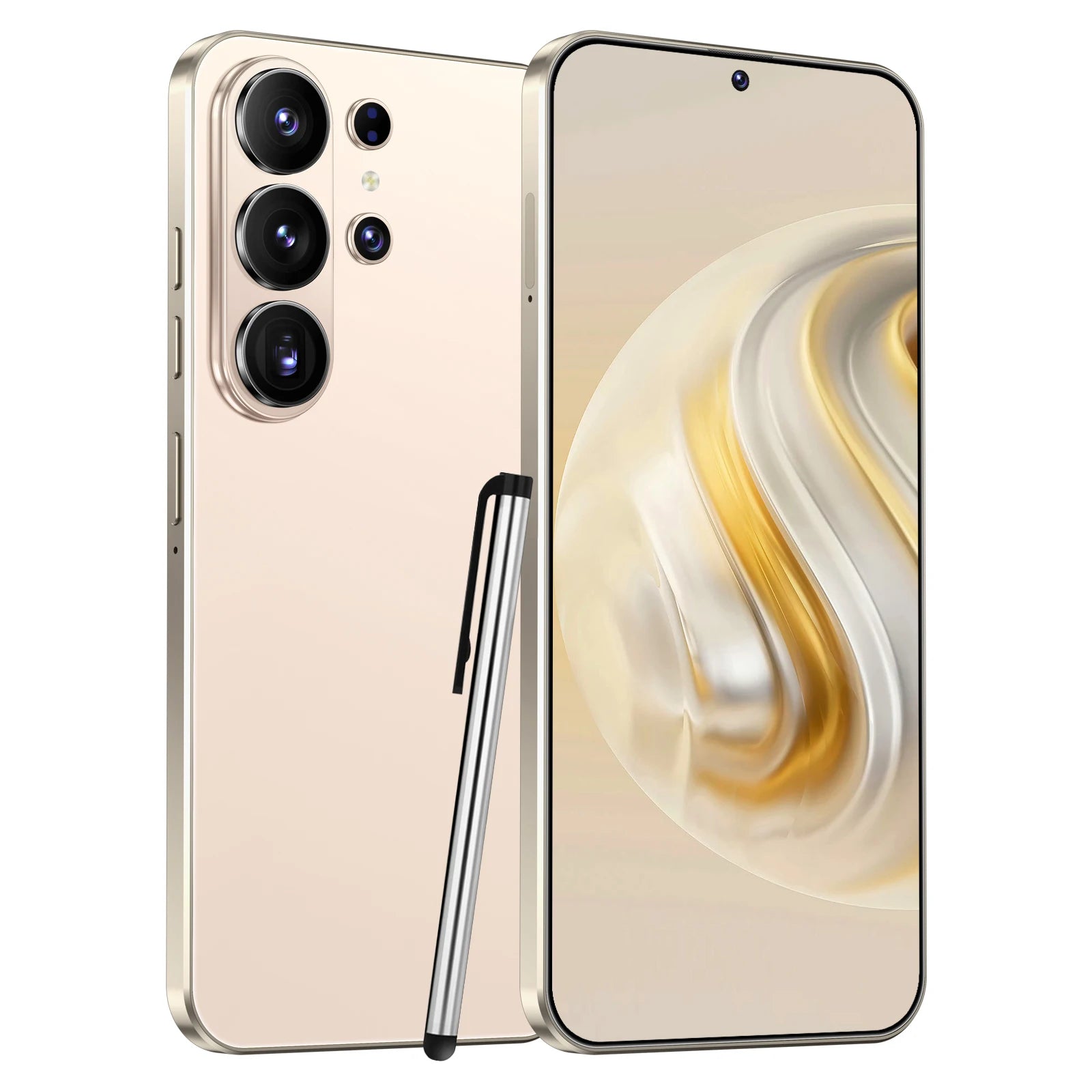 S26 Ultra smartphone with 7.3 inch display 16GB RAM and 1TB storage shown from side profile view