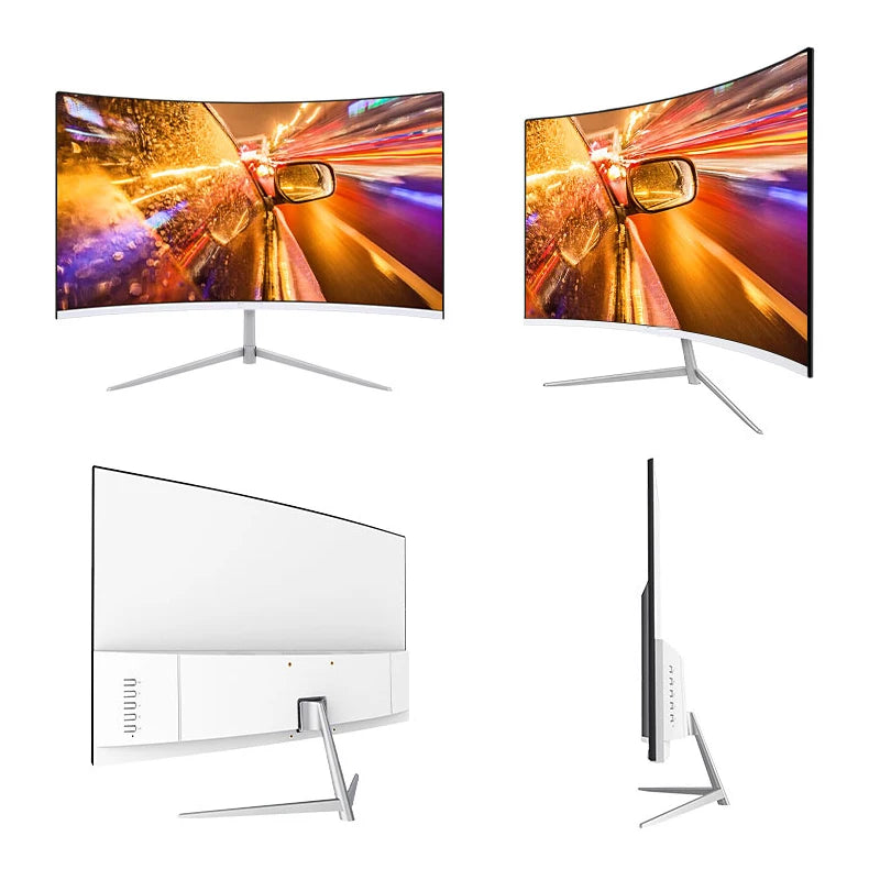 24 Inch Curved 75Hz Monitor Gaming VA FHD 1080P Computer Display 2800R HDMI/VGA DCR Eye Protect VESA 100*100 2ms Response