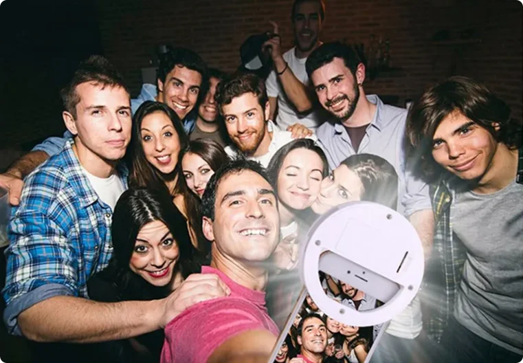 2025 Hot Sell Drop Shipping Portable Rechargeable USB Camera Clip Photography Video Mobile Phone LED Ring Selfie Light Tidesmit