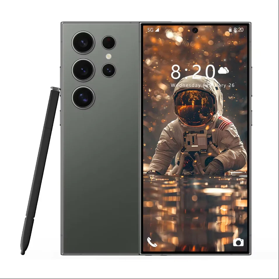 Hot Selling Unlocked 7.3-Inch for Gal Axy S24 Ultra 4G Smartphone 512G Android Phone with 108MP Rear Camera CDMA and LTE Cellula Gray 12g Tidesmit