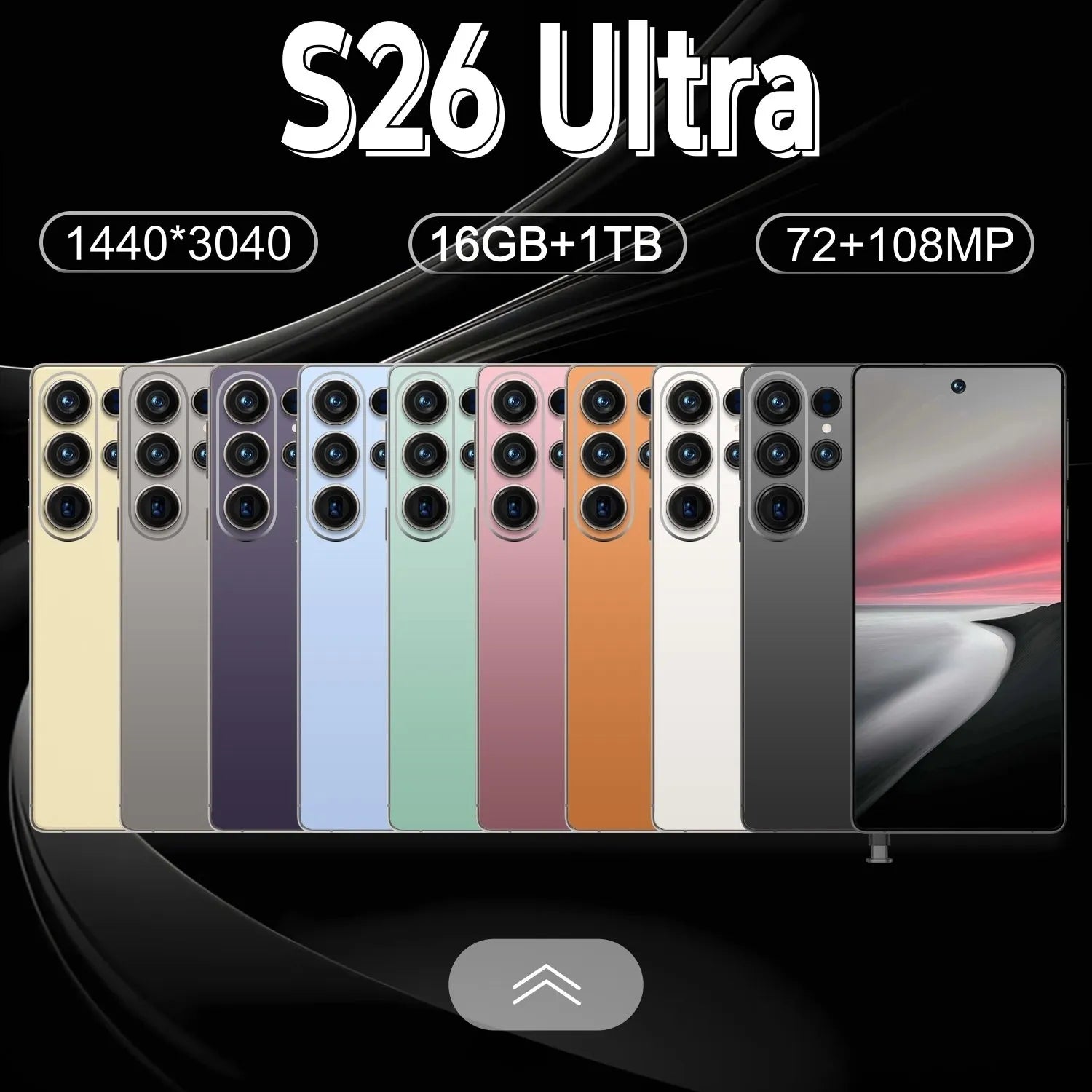 Tidesmit 5G Smartphone - 1TB Storage, 16GB RAM, Unlocked Dual SIM Tidesmit