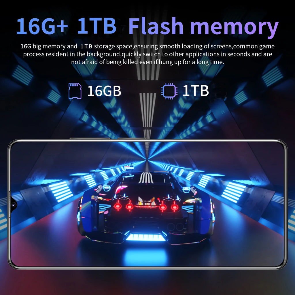 Hot Selling S23 ULTRA Original 16GB+1TB 7.3 Inch Full Display Android 14 Mobile Cell Smart Phone Tidesmit