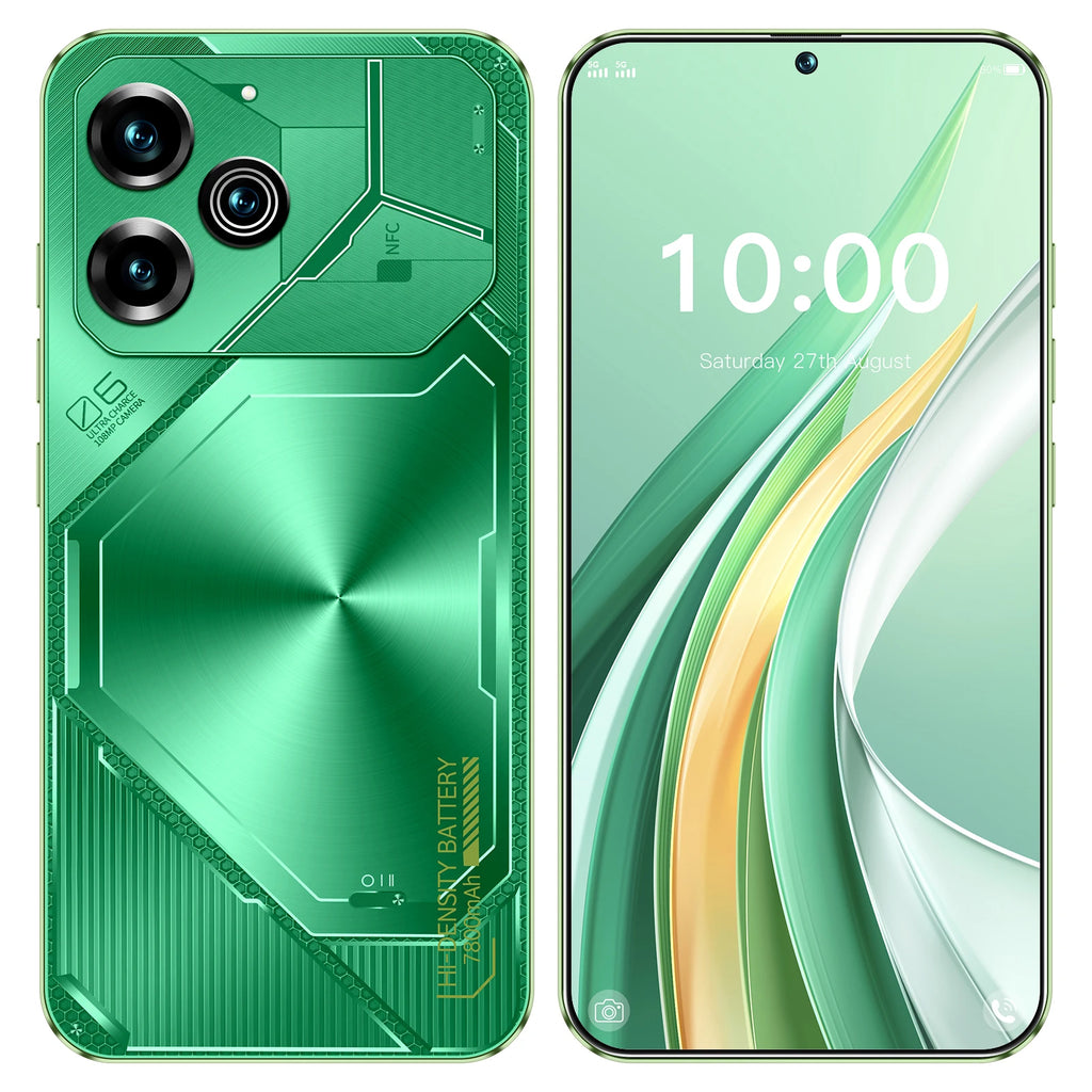 POVA 6 Pro 5G Smartphone 16GB RAM 1TB - Green & Blue Green 16g 1TB Tidesmit