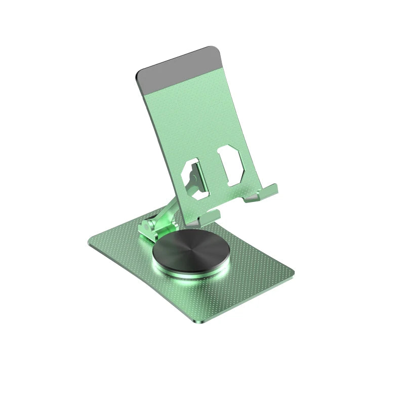 Trending Products Universal Desktop Foldable Phone Aluminum Mobile Phone Holder Portable Rotating Desktop Metal Phone Stand Green Tidesmit