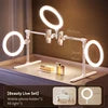 Jopree F5 Live Makeup Flexible Mmulti-Functional Selfie Led Ring Light With Phone Holder Overhead Bracket Set With Soft Light White(ZHSP-00001090) F5 Tidesmit