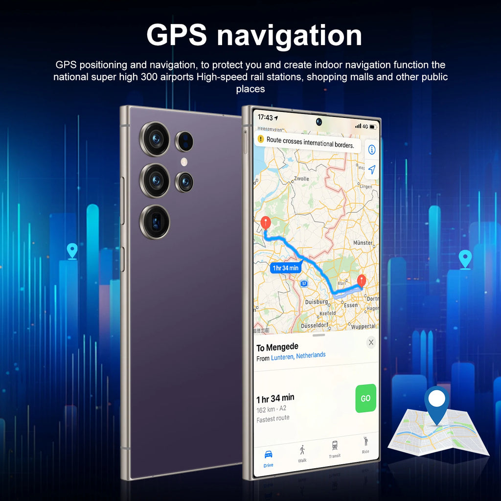 Tidesmit S25 Ultra 5G smartphone with 22GB RAM 2TB storage and HD screen for high performance global use