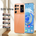 S26 Ultra Smart 5G Smartphone 16GB+1TB Cellphone Android 14 7.3 Inch HD Screen Unlocked 4G+5G Connectivity Phone Orange 16g 1TB Tidesmit