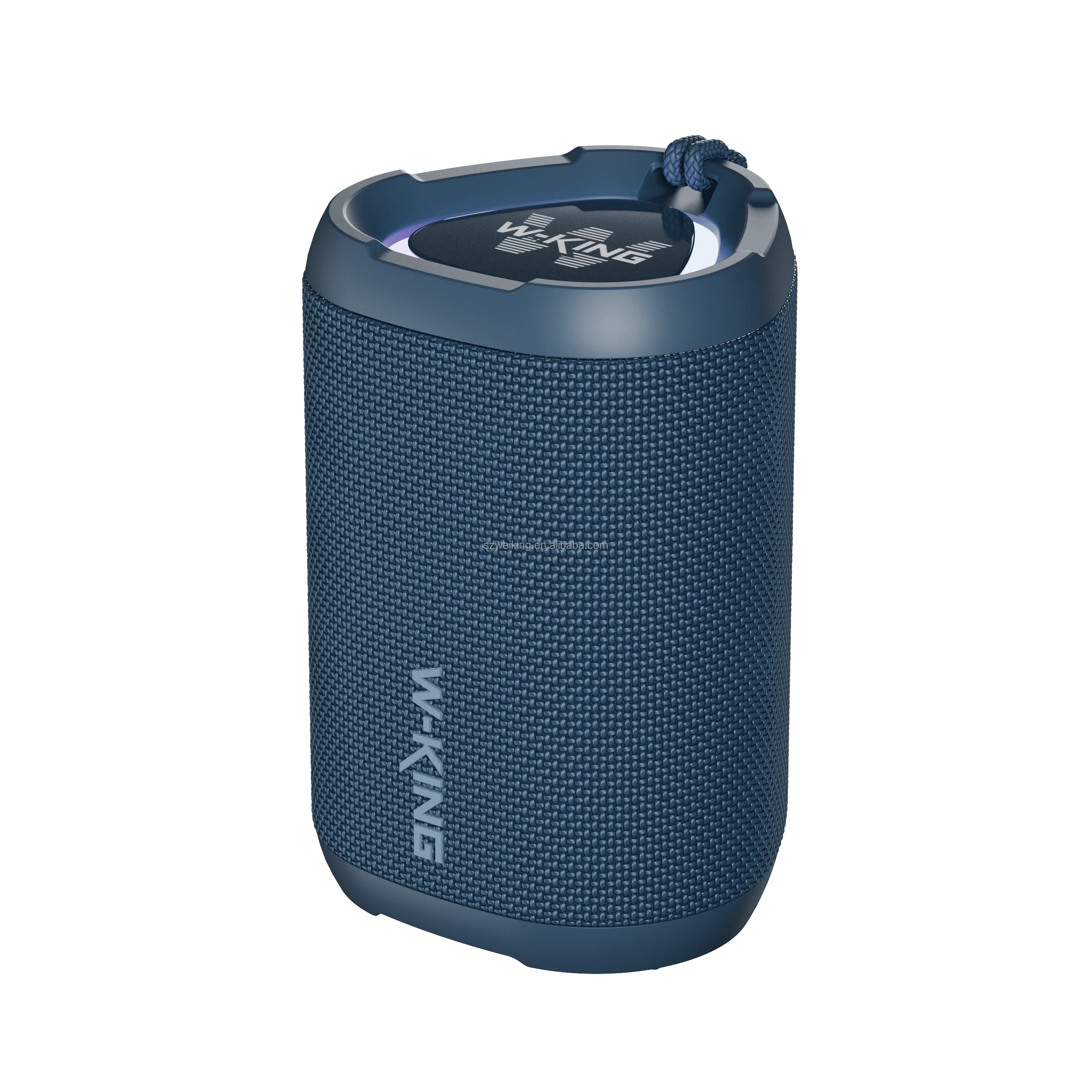 IPX6 Waterproof Outdoor Portable Bluetooth Speaker W-King D110 Audio Speaker with RGB TF AUX Wireless Camping Traveling Speaker Blue My Store