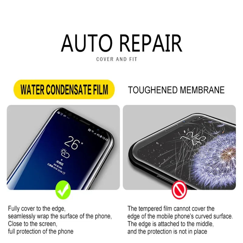 Samsung Galaxy Hydrogel Screen Protector 3-Pack - Case Friendly HD Film Tidesmit