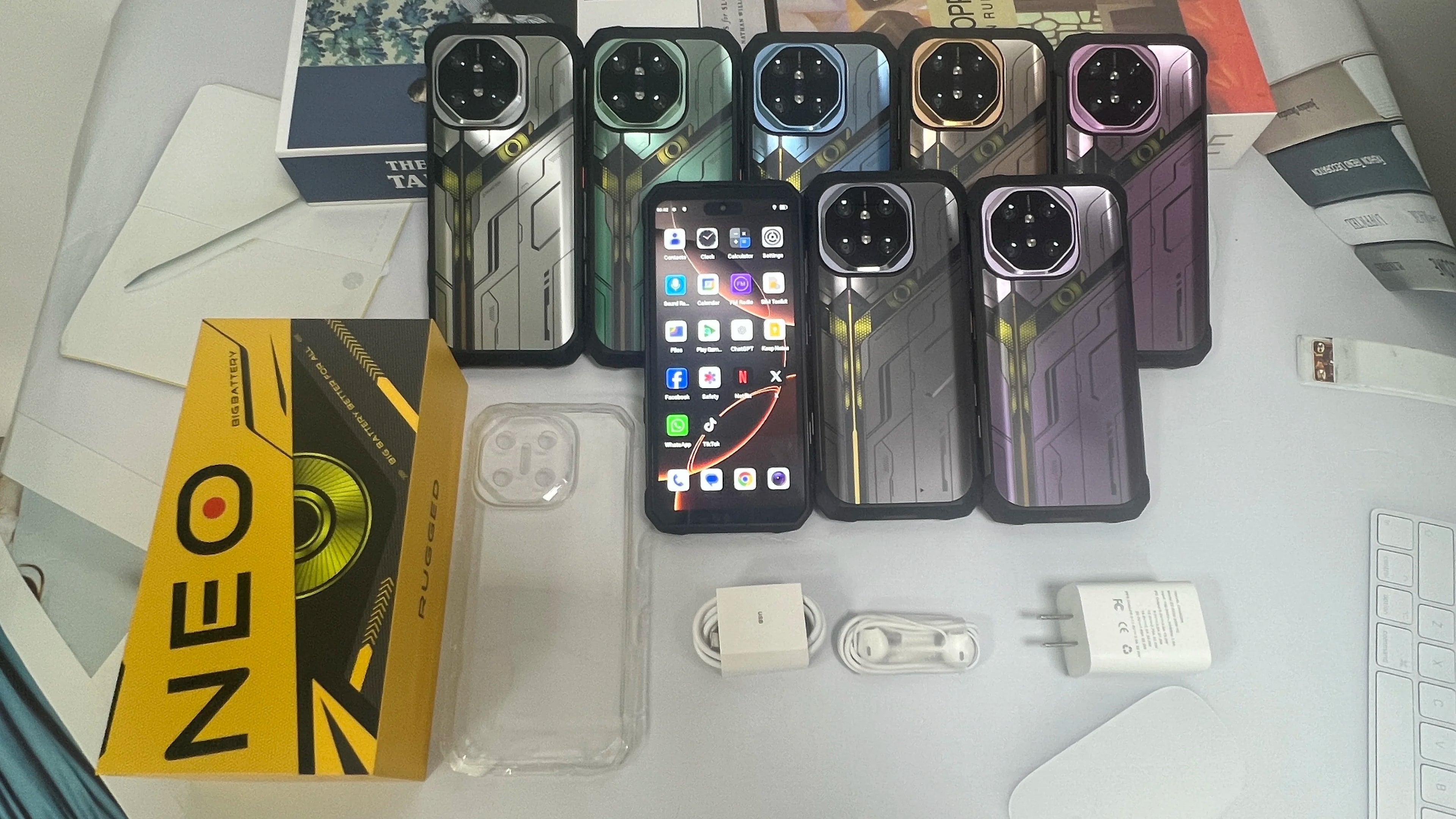 Close-up of Tidesmit X27 Ultra smartphone showing metallic frame, charging port, and tactile buttons in sleek finish.