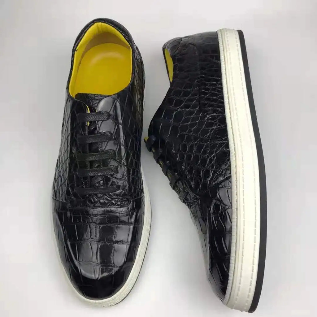 Custom Luxury Shoes Men Hot Selling Alligator Shoes for Men Chic Fashionable Genuine Crocodile Leather Men Shoes