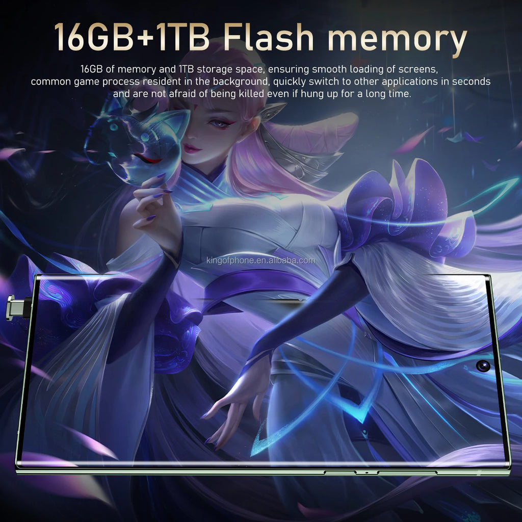 Hot Selling Unlocked 7.3-Inch for Gal Axy S24 Ultra 4G Smartphone 512G Android Phone with 108MP Rear Camera CDMA and LTE Cellula Tidesmit