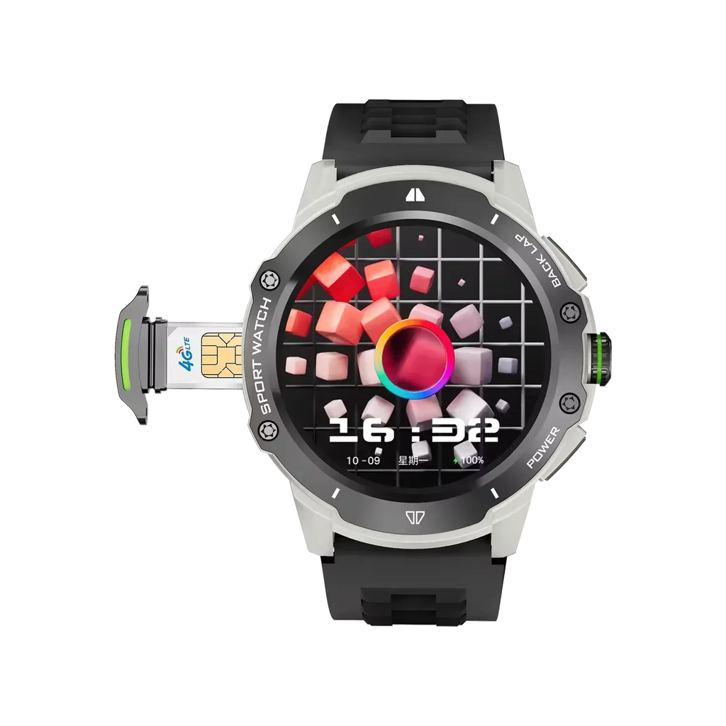 PGD Smartwatch 4G Lte GPS Wifi Con Sim Card NFC Dual Camera 16/64G ROM Storage Heart Rate Android Smart Watch Man PK X8 - Tidesmit