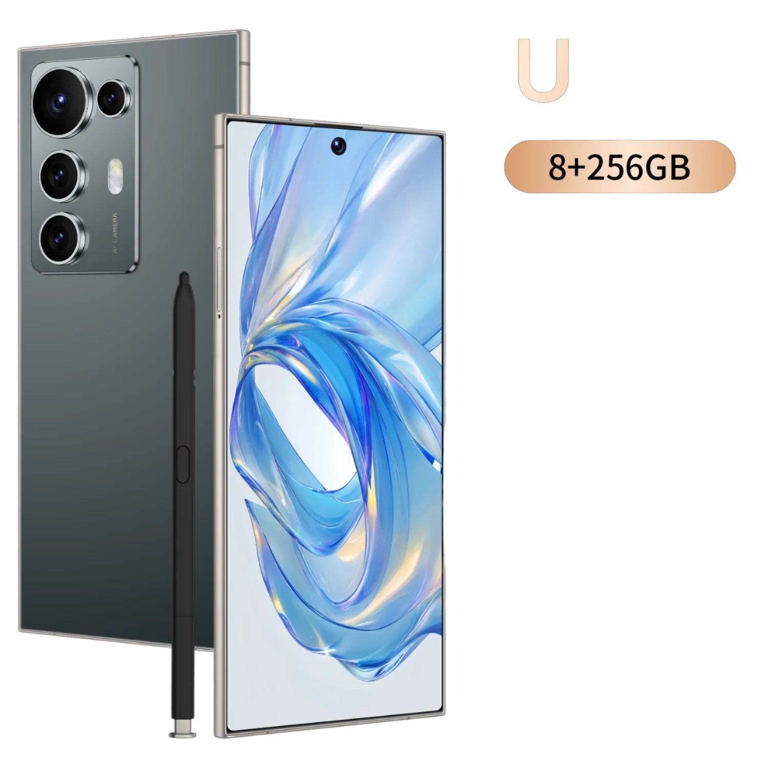 Tidesmit 5G Smartphone, 7.3-inch AMOLED, 108MP Camera, 256GB, Unlocked Tidesmit
