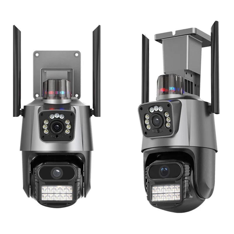 ICSEE P11 8mp 4K wireless wifi camera home security HD network monitor video outdoor dual lens waterproof 6MP 3K ip ptz camera Tidesmit