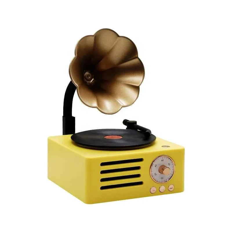 Bluetooth Stereo Sound AUX Loudspeaker Classic Music Player Retro Vinyl Record Player Wireless Speaker My Store
